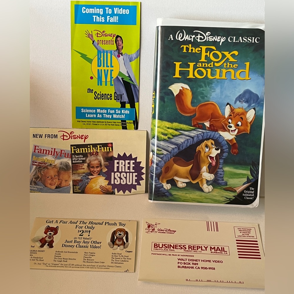 The Fox and The Hound black diamond VHS (collectors edition)